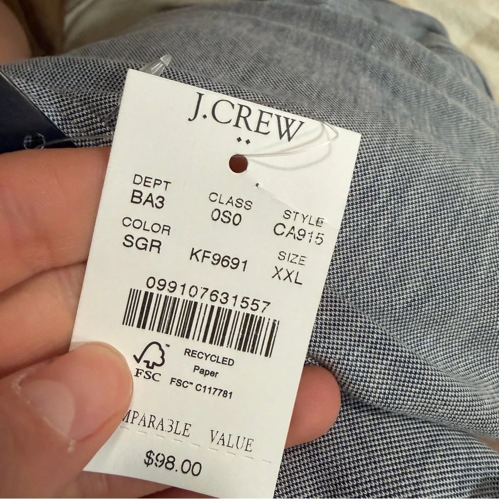 J crew Performance knit oxford shirt